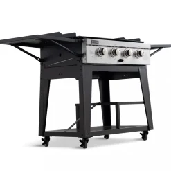 Gasoldrivet stekbord 16 kW | 4 rostfria brännare | Lockhart