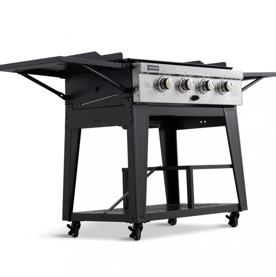 Gasoldrivet stekbord 16 kW | 4 rostfria brännare | Lockhart