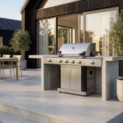 Gasolgrill i rostfritt stål | 5 Brännare och IR-Brännare | Dallas