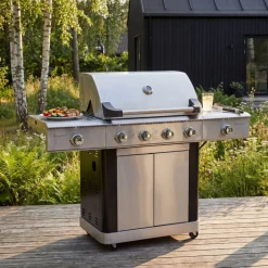 Gasolgrill i rostfritt stål | 5 Brännare och IR-Brännare | Dallas