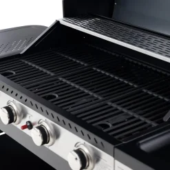 Gasolgrill 14.5 kW | 4 rostfria brännare & 1 sidobrännare | St. Louis