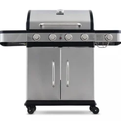 Gasolgrill 14.5 kW | 4 rostfria brännare & 1 sidobrännare | St. Louis