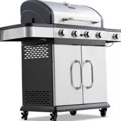 Gasolgrill 14.5 kW | 4 rostfria brännare & 1 sidobrännare | St. Louis