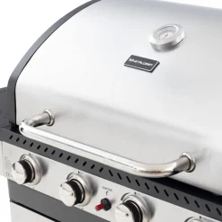 Gasolgrill 14.5 kW | 4 rostfria brännare & 1 sidobrännare | St. Louis
