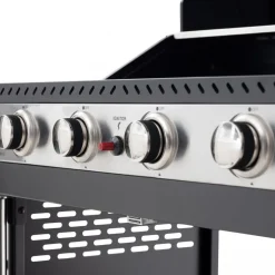 Gasolgrill 14.5 kW | 4 rostfria brännare & 1 sidobrännare | St. Louis