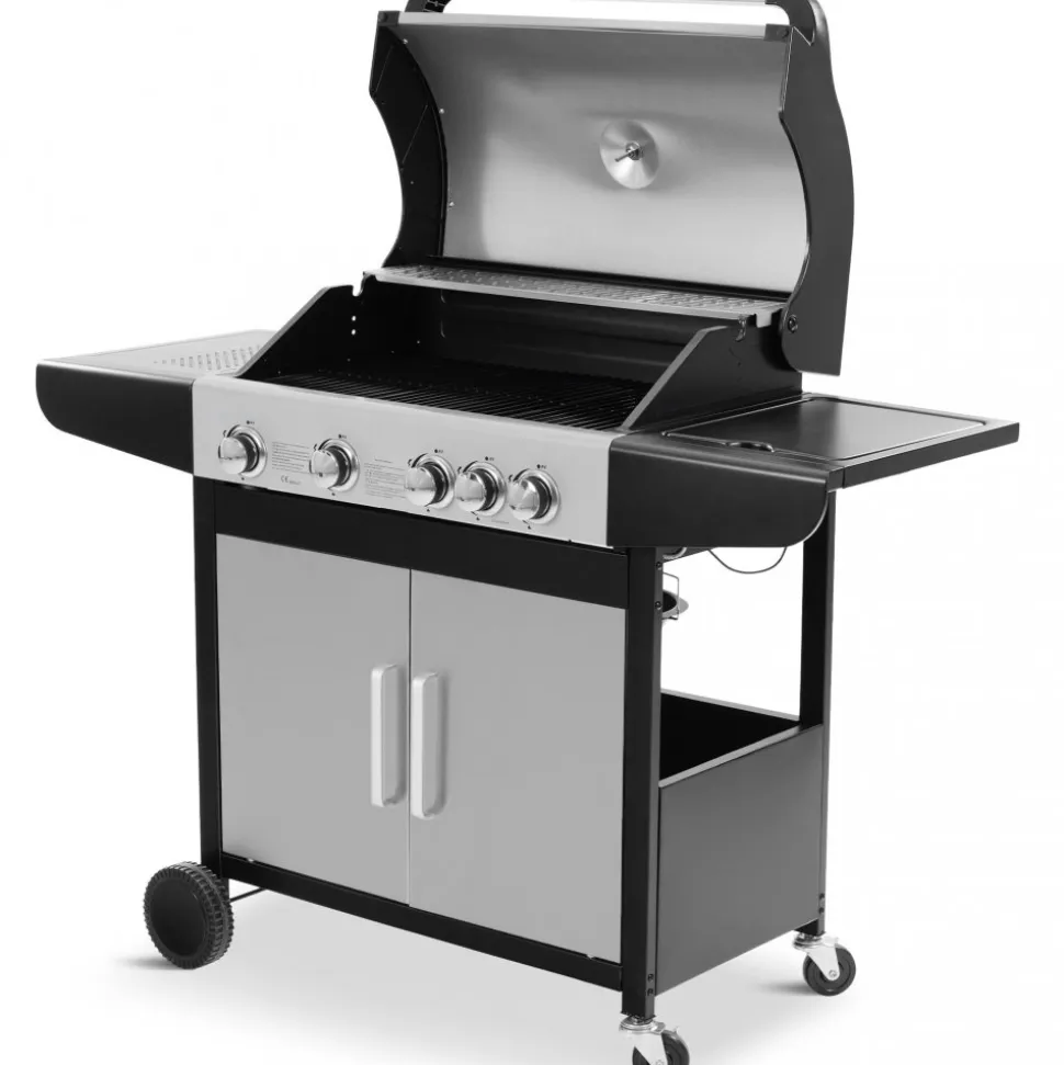 Gasolgrill med 4 rostfria brännare | Charleston