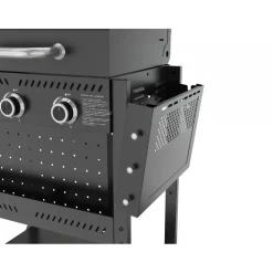 Gasolgrill med 3 rostfria brännare | Svart | Oklahoma