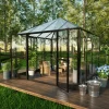 Gazebo 8,1m² | Kvadratiskt premiumväxthus | 4 mm säkerhetsglas | 5 års stormgaranti