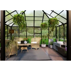 Gazebo 17,6m² | Stort premiumväxthus| Stormgaranti | 4 mm säkerhetsglas