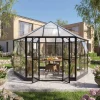 Gazebo 12,7m² | Stort premiumväxthus| Stormgaranti | 4 mm säkerhetsglas