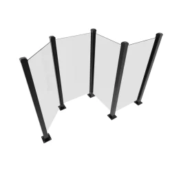 Glasräcke 5-pack | Klarglas | 1000×975 mm | 6 mm transparent