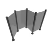 Glasräcke / staket i tonat glas | 1000×975 mm  6 mm | 5-pack