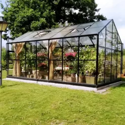 Glasväxthus 11,1m² | 4mm säkerhetsglas | 5 års stormgaranti