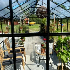 Glasväxthus 19m² | 5 års stormgaranti | 4mm säkerhetsglas