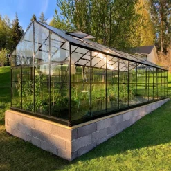 Glasväxthus 19m² | 5 års stormgaranti | 4mm säkerhetsglas