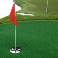 Golfmatta Pro | Dubbla greener och vattenhinder | 4x2m
