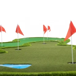 Golfmatta Pro | Dubbla greener och vattenhinder | 4x2m
