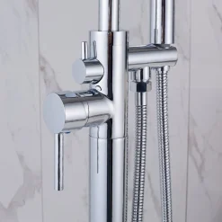 Golvblandare badkar | Engreppsblandare | Krom | FD-2207