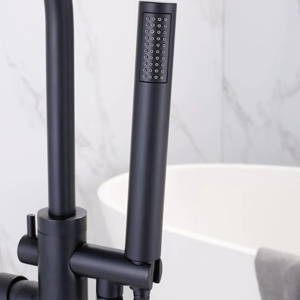 Golvblandare badkar | Fristående | FD-2207 | Svart