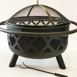 Habanero Eldstad / eldkorg i stål | Portabel grill för utomhusmiljö | Eldsland