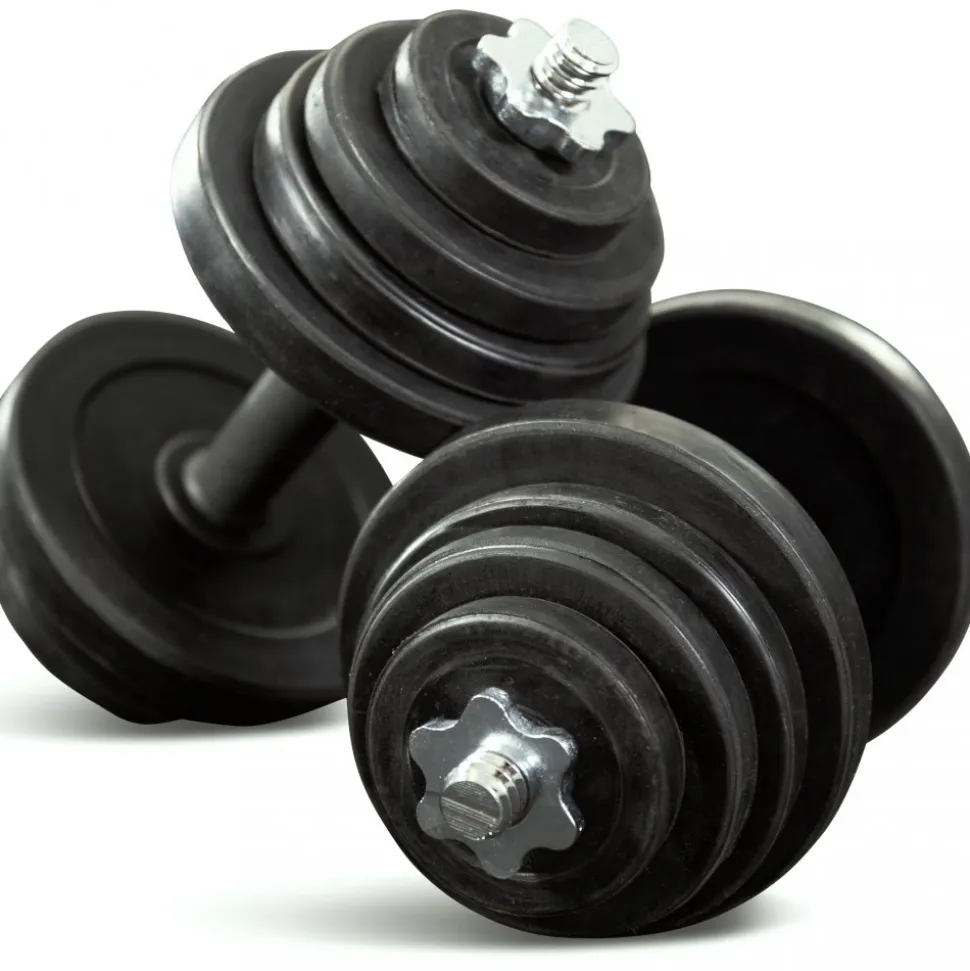 Hantlar 2x15kg ställbar vikt | Perfekt för hemmabruk | Trekkrunner