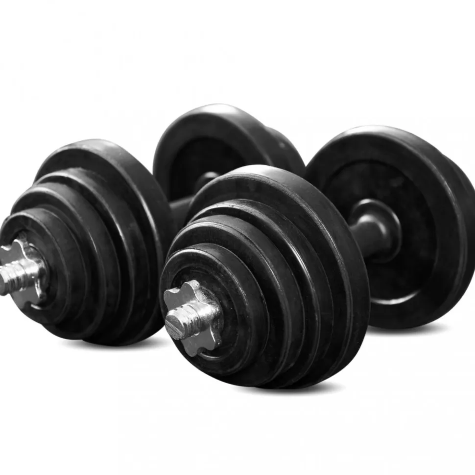 Hantlar 2x15kg ställbar vikt | Perfekt för hemmabruk | Trekkrunner