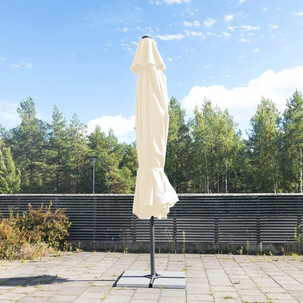Helautomatiskt premiumparasoll 6m | Beige