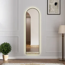 Helkroppsspegel | Valvformad | LED-belysning med dimmer | 170x50 cm | Samira