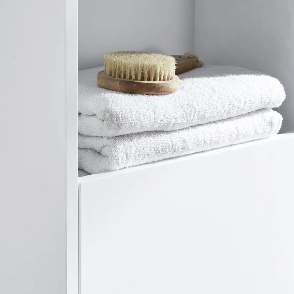 Högskåp badrum 170x35cm | Skåp & öppna hyllplan | Vit