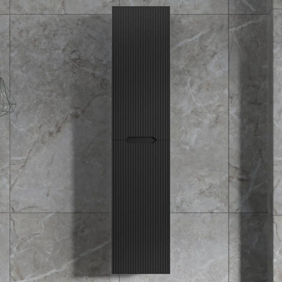 Högskåp badrum 160x35cm | Vägghängt | Tuba