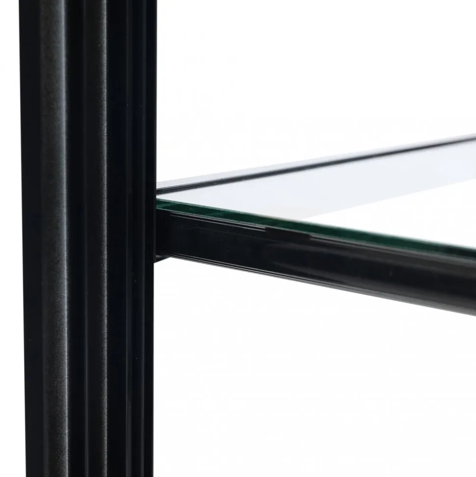 Högt miniväxthus | 4mm säkerhetsglas | Svart