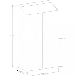 Högt miniväxthus | 4mm säkerhetsglas | Svart