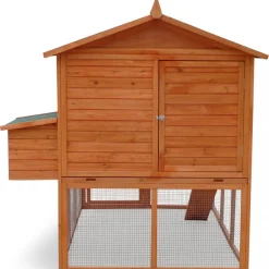 Hönshus med hönsgård | Lättstädat | Färdig byggsats | 1,9x1,7x1,6m