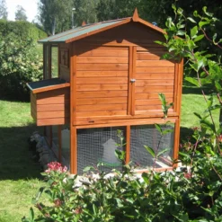 Hönshus med hönsgård | Lättstädat | Färdig byggsats | 1,9x1,7x1,6m