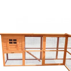 Hönshus med hönsgård | Lättstädat | Färdig byggsats | 2,5x1,9x1m