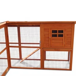 Hönshus med hönsgård | Lättstädat | Färdig byggsats | 2,5x1,9x1m