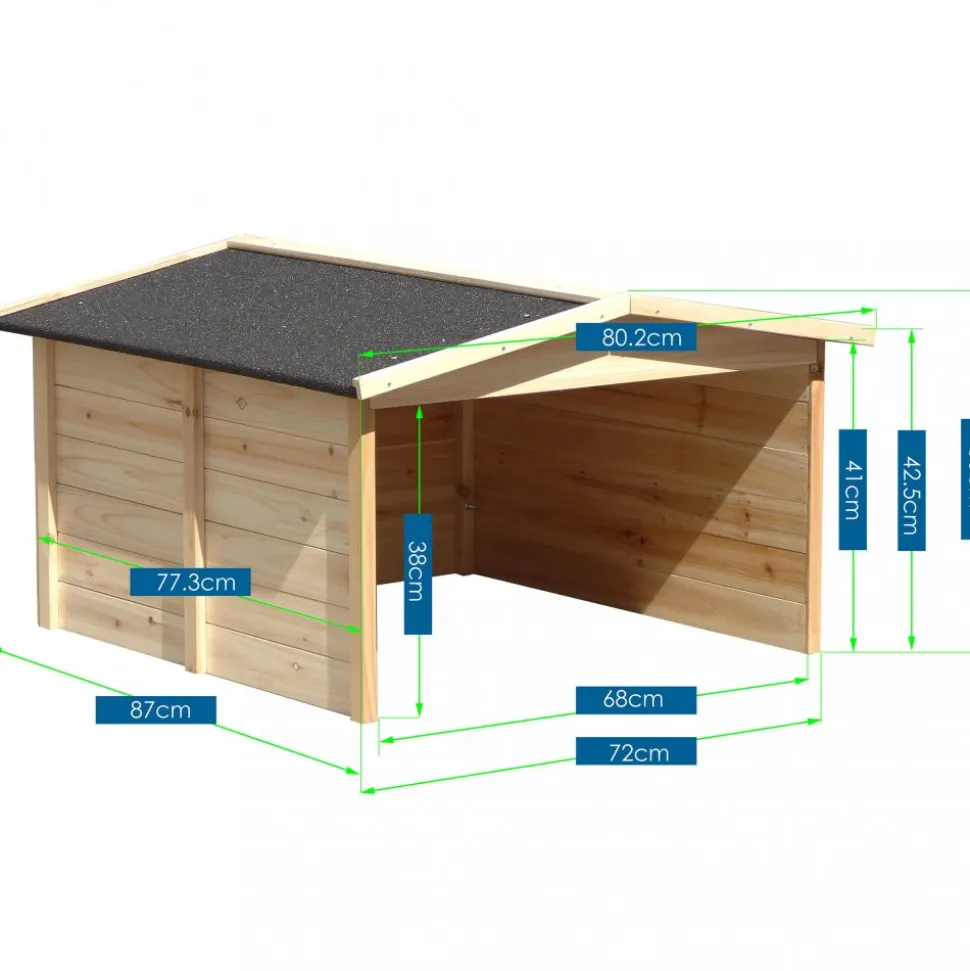 Hus/garage till robotgräsklippare - 87x80cm