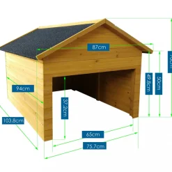 Hus/garage till robotgräsklippare - 104x86cm