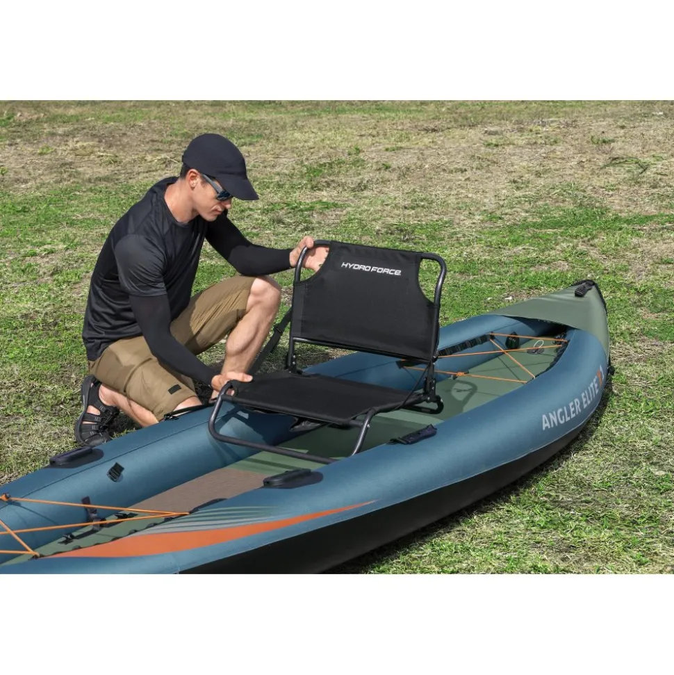 HydroForce Angler Elite Fiskekajak 380×99 cm | Fish ruler, ripstop & komplett set | Bestway (65197)