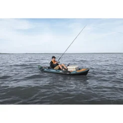 HydroForce Angler Elite Fiskekajak 380×99 cm | Fish ruler, ripstop & komplett set | Bestway (65197)
