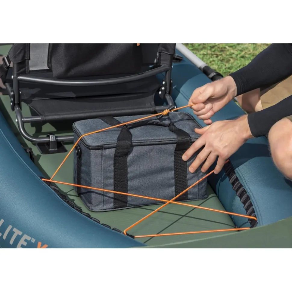 HydroForce Angler Elite Fiskekajak 380×99 cm | Fish ruler, ripstop & komplett set | Bestway (65197)