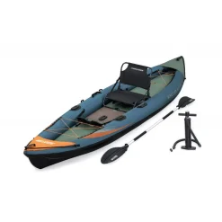 HydroForce Angler Elite Fiskekajak 380×99 cm | Fish ruler, ripstop & komplett set | Bestway (65197)