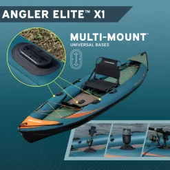 HydroForce Angler Elite Fiskekajak 380×99 cm | Fish ruler, ripstop & komplett set | Bestway (65197)