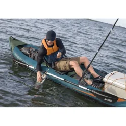 HydroForce Angler Elite Fiskekajak 380×99 cm | Fish ruler, ripstop & komplett set | Bestway (65197)