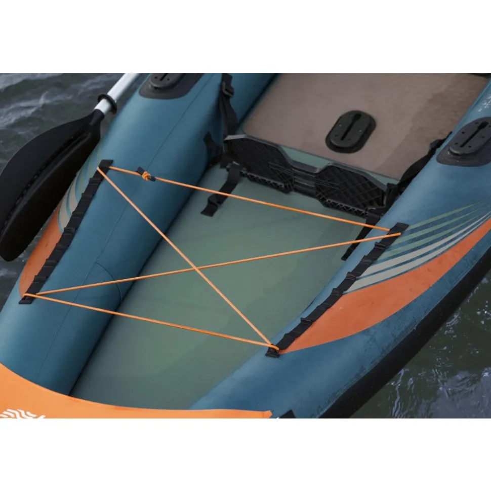 HydroForce Angler Elite Fiskekajak 380×99 cm | Fish ruler, ripstop & komplett set | Bestway (65197)