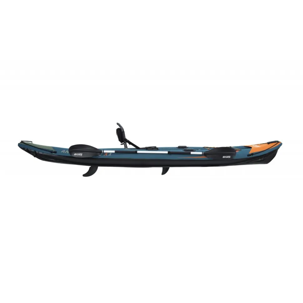 HydroForce Angler Elite Fiskekajak 380×99 cm | Fish ruler, ripstop & komplett set | Bestway (65197)