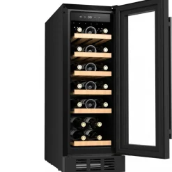 Inbyggbar vinkyl 19 flaskor | Extra tystgående | LED-belysning | 30cm smal