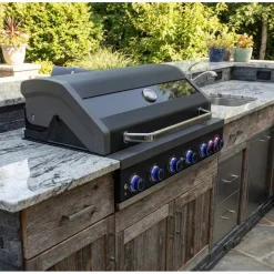 Inbyggnadsgrill med infraröd brännare | Rostfri gasolgrill för utekök | Arizona
