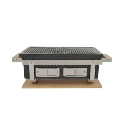 Japansk Hibachi Grill | Fyrkantig bordsgrill i keramik | 40×22×17 cm