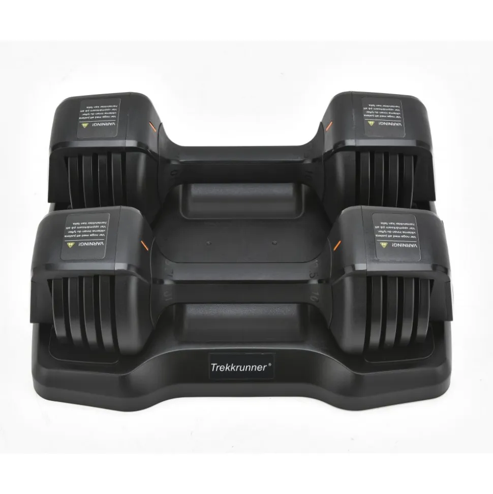 Justerbara hantlar 2x5,6 kg | Flera nivåer | Trekkrunner